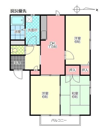 ディアス一葉Ａ棟の物件間取画像